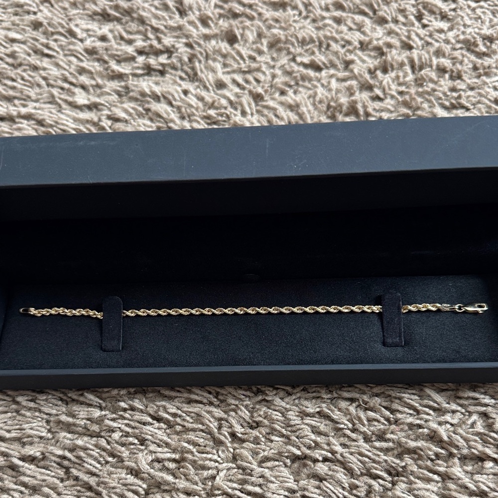 14k yg Elegant Gold Chain Bracelet